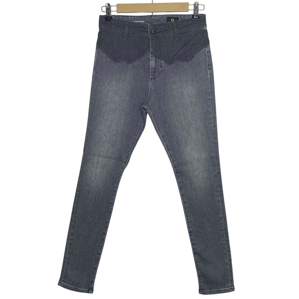 AG Adriano Goldschmied Jeans Womens 26 Gray High Rise Western Cowgirl Retro NWT